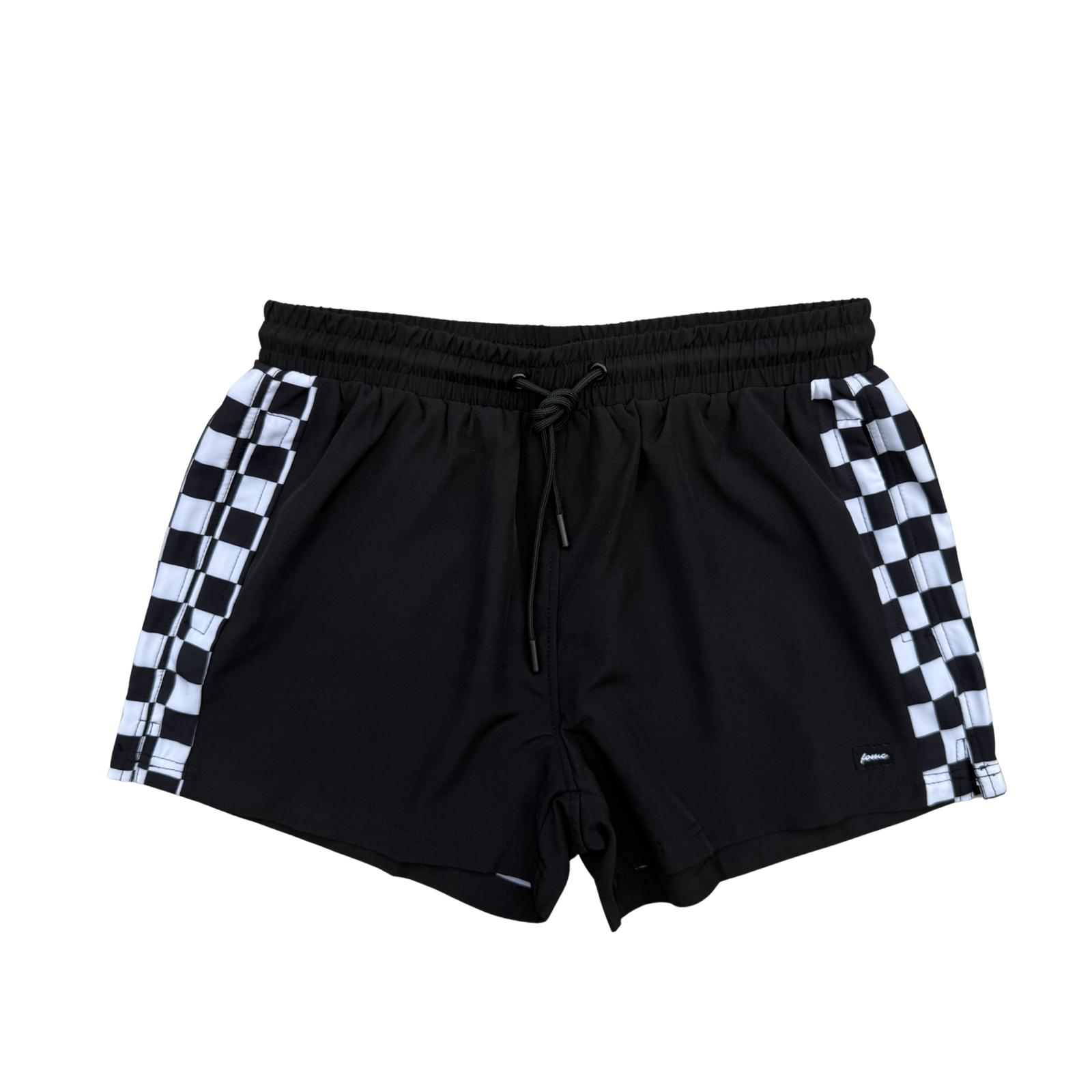 Checkered/Black Hybrid Shorts