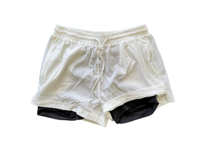 White Hybrid Volt Shorts