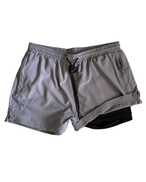 Grey Hybrid Volt Shorts