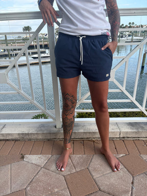Navy Hybrid Shorts