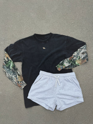 Twofer Long Sleeve Shirt (Camo & Black)