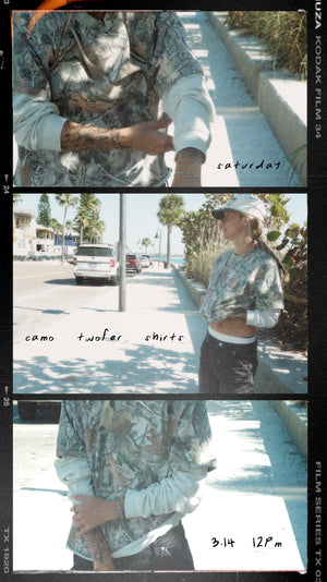 Twofer Long Sleeve Shirt (Camo & Black)