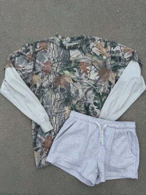 Twofer Long Sleeve Shirt (Camo & Black)