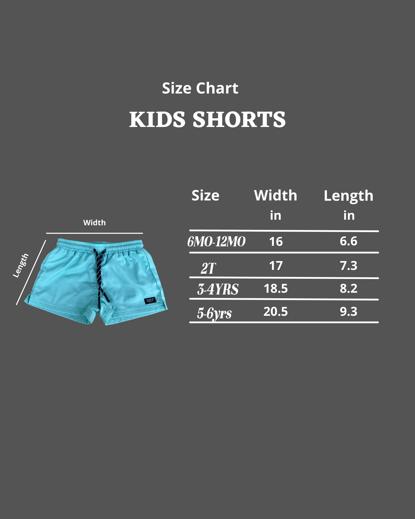 Kids Mint Shorts
